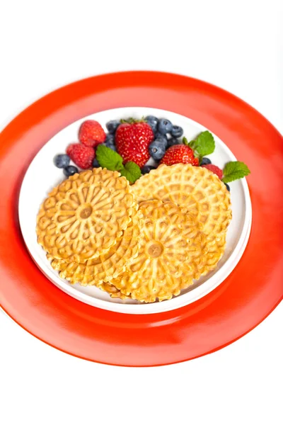 Traditional Italian pizzelle — Stock Photo, Image