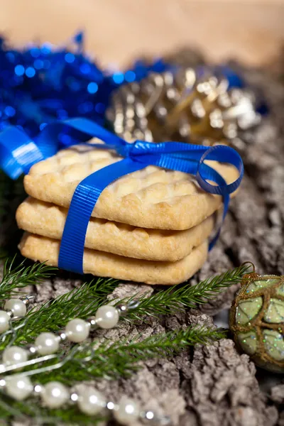 Christmas shortbread cookies — Stock Photo, Image