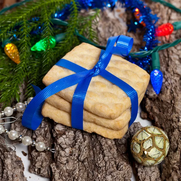 Christmas shortbread cookies — Stock Photo, Image
