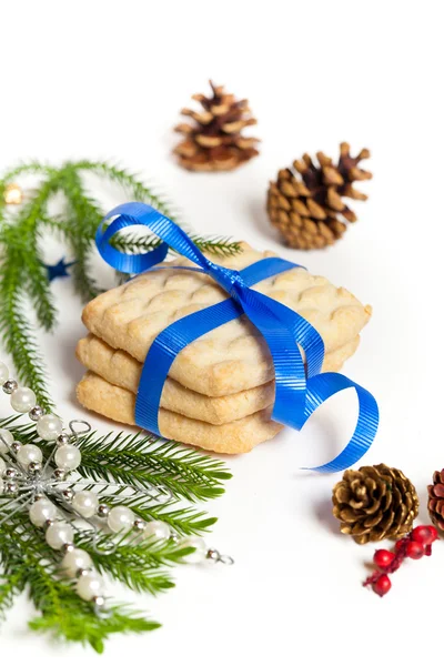 Christmas shortbread cookies — Stock Photo, Image