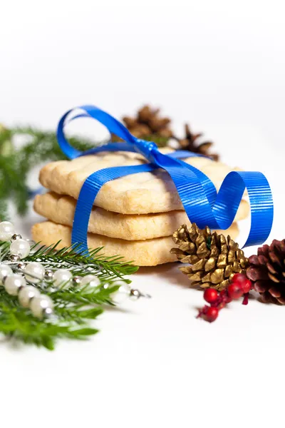 Christmas shortbread cookies — Stock Photo, Image