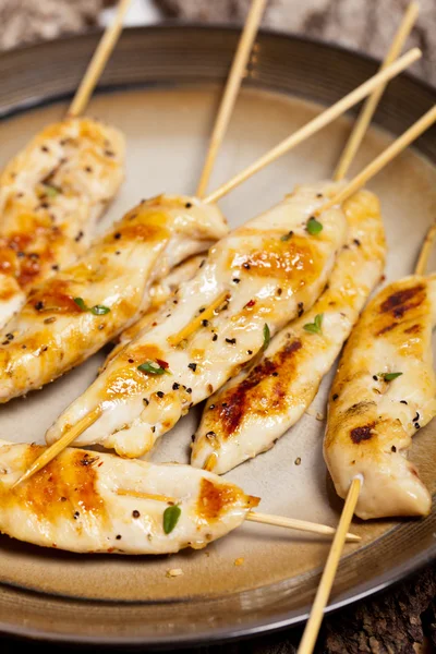 Brochetas de pollo — Foto de Stock