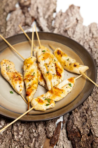 Chicken skewers — Stock Photo, Image