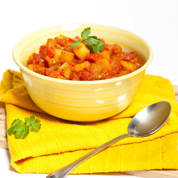 Melanzane stufate con pomodoro — Foto Stock