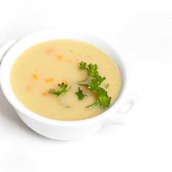 Zuppa di crema di patate fresche — Foto Stock