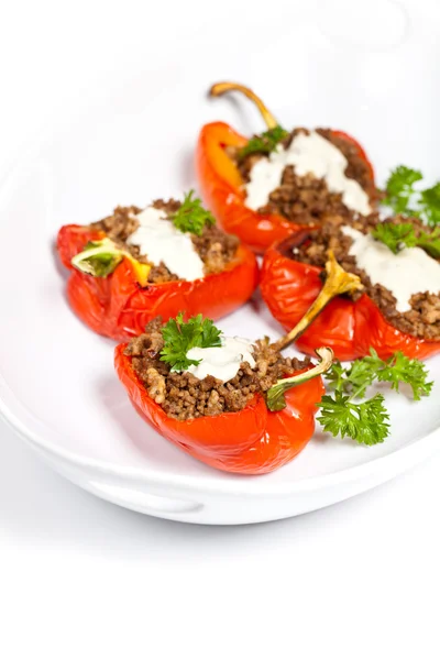 Stuffed Red Peppers — Stock Photo, Image