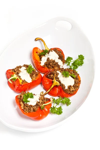 Stuffed Red Peppers — Stock Photo, Image