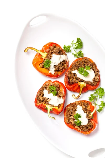 Stuffed Red Peppers — Stock Photo, Image