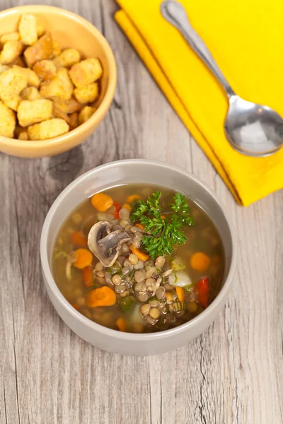 Sopa de lentilha — Fotografia de Stock