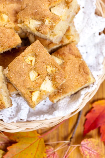 Pezzi di una torta di mele — Foto Stock