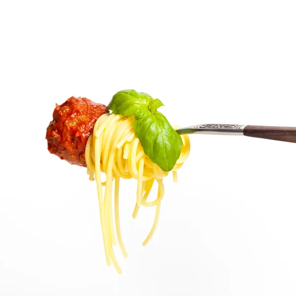 Albóndiga con espaguetis — Foto de Stock