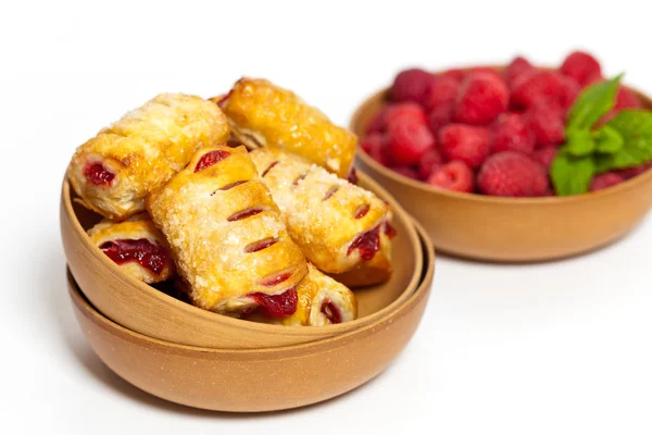 Raspberry Strudel Bites — Stock Photo, Image