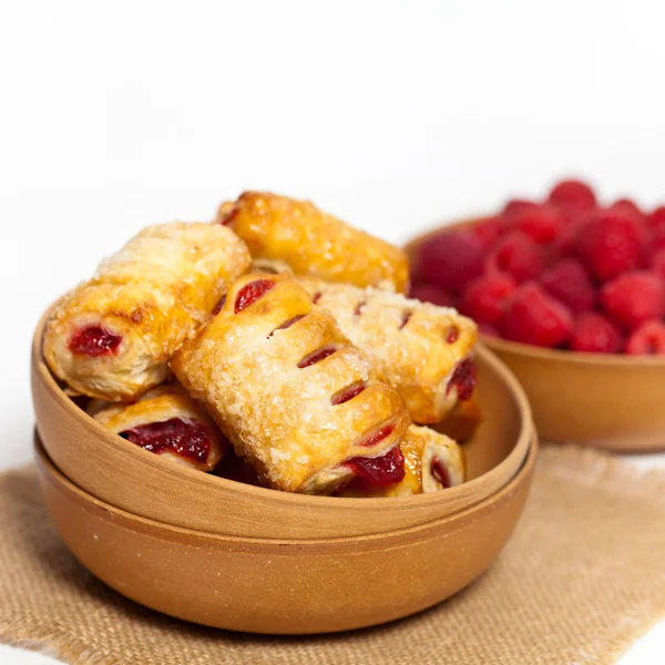 Raspberry Strudel Bites — Stock Photo, Image