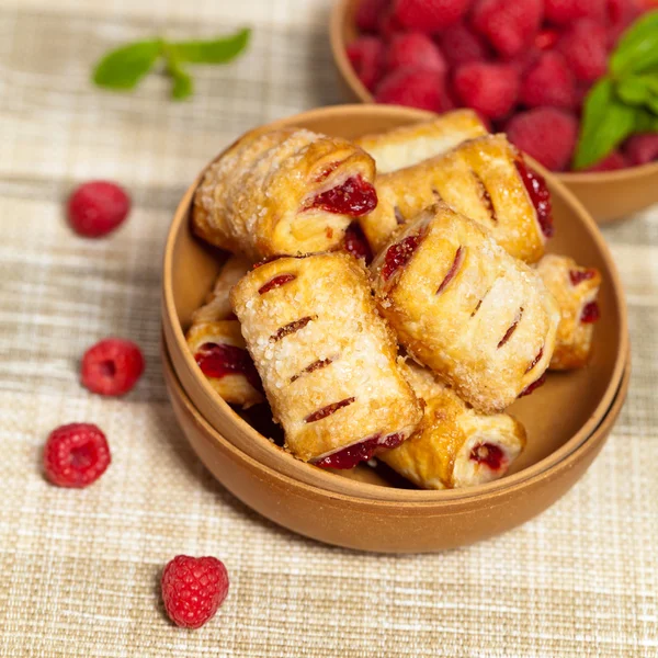 Raspberry strudel beten — Stockfoto