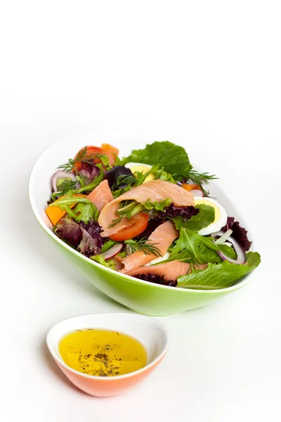 Smoked Salmon Salad — Stock Photo, Image