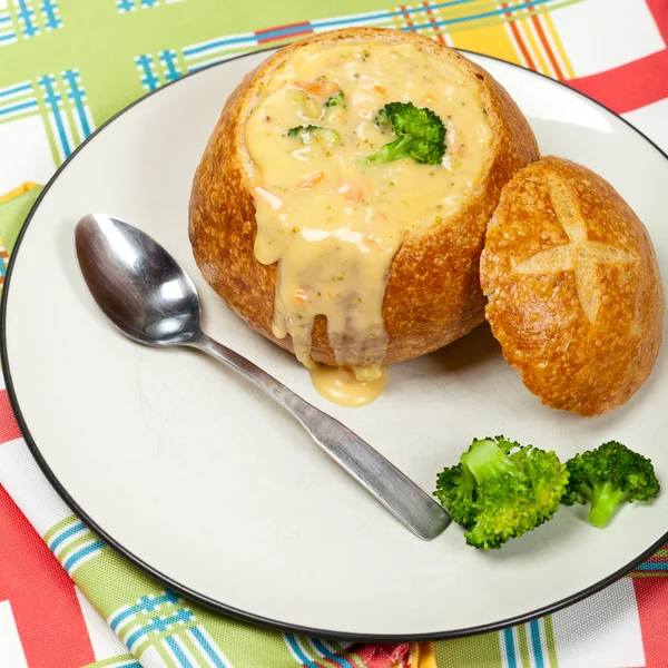 Broccoli and cheese soup — Stock Photo, Image