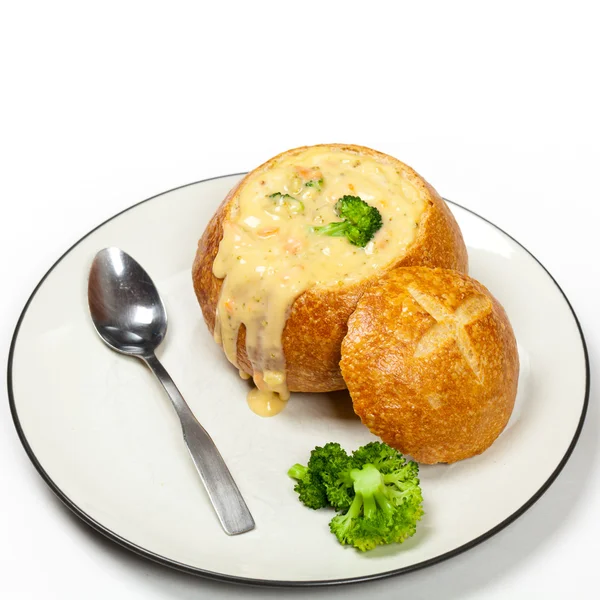 Broccoli and cheese soup — Stock Photo, Image