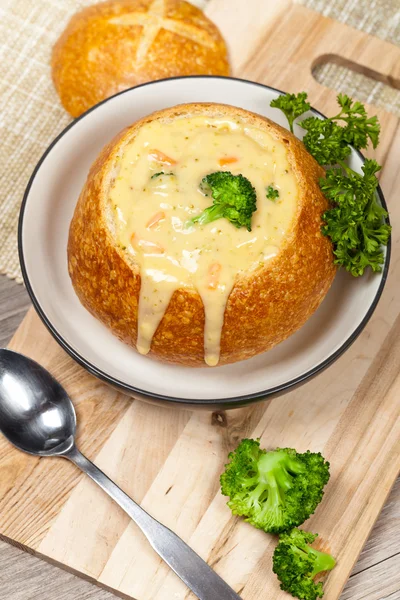 Broccoli and cheese soup — Stock Photo, Image