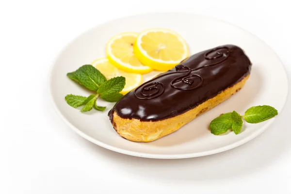 Cioccolato eclairs — Foto Stock