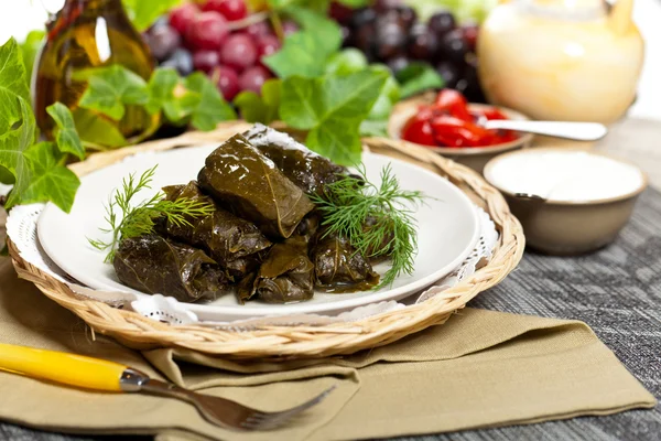 Stuffed Grape Leaves — Stock Photo, Image