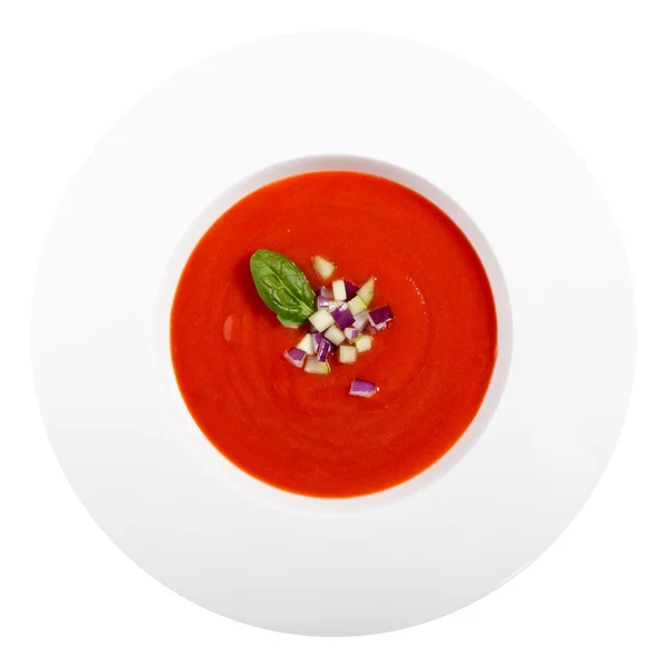 Frische Tomatensuppe — Stockfoto