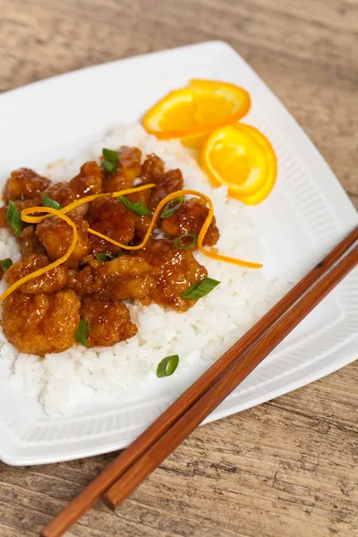 Orangenhuhn — Stockfoto