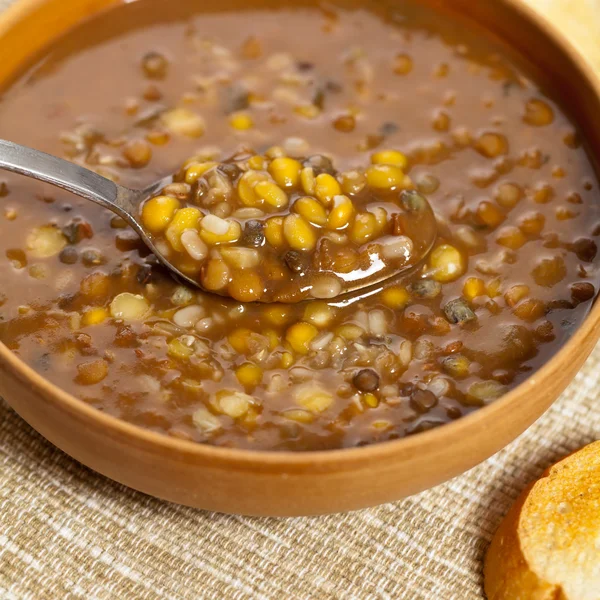 Sopa de lentilha — Fotografia de Stock