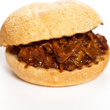 çekti domuz sandviç patates ile Barbekü