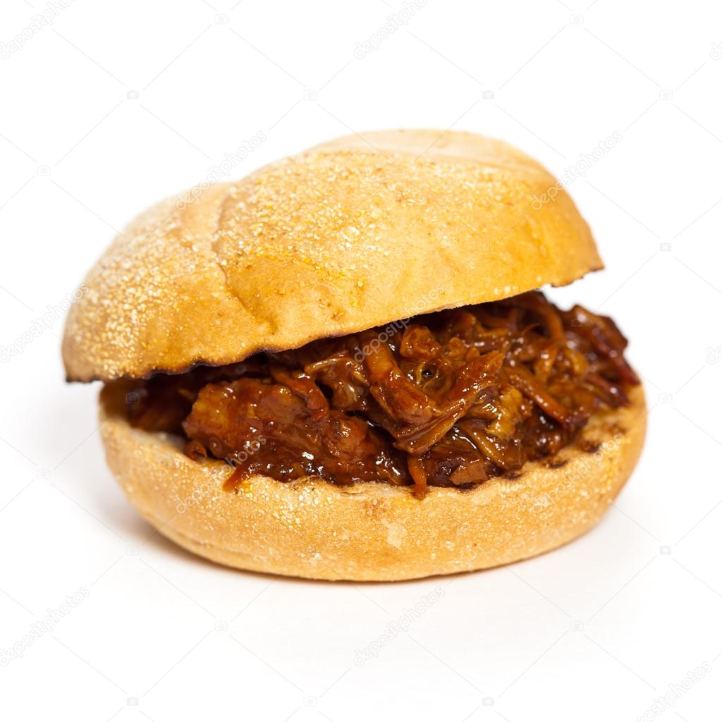 Barbecue Pulled Pork Sandwich with Potatoes
