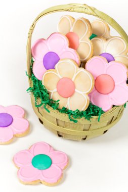 çiçek kurabiye. seçici odak.