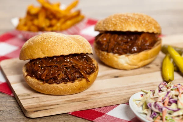 BBQ Pulled Pork Sandwich — Stock Photo, Image