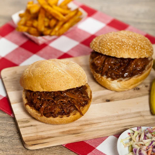 BBQ Pulled Pork Sandwich — Stock Photo, Image