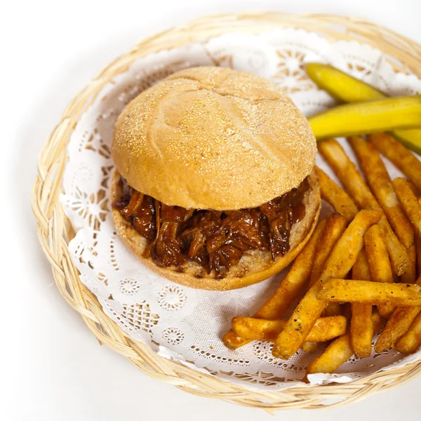 BBQ Pulled Pork Sandwich — Stock Photo, Image