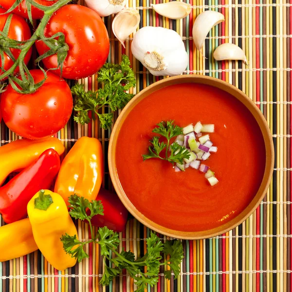 Fresh Tomato Soup — Stock Photo, Image