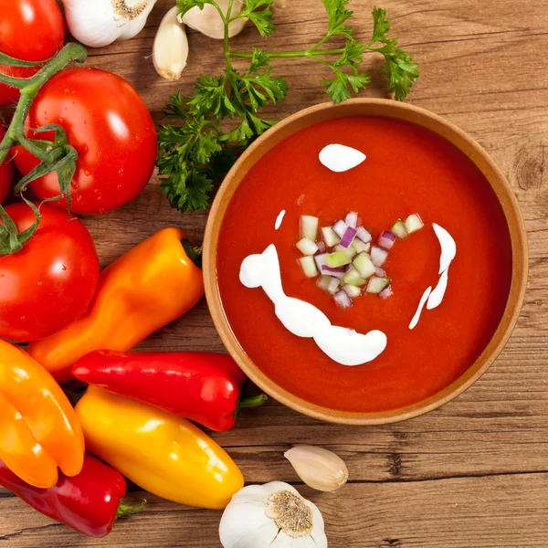 Fresh Tomato Soup — Stock Photo, Image