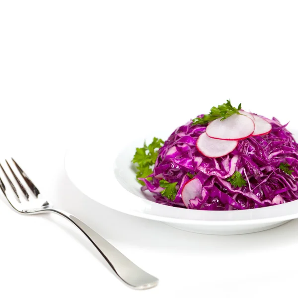 Salada de repolho vermelho — Fotografia de Stock