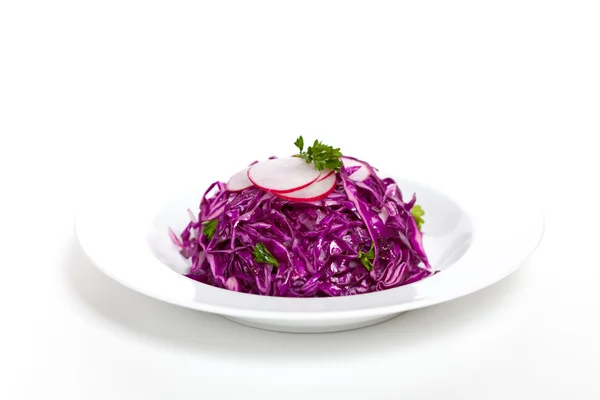 Red cabbage salad — Stock Photo, Image