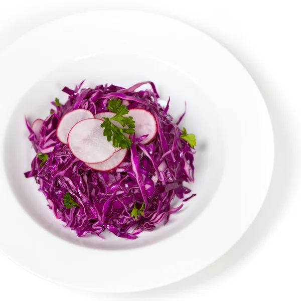 Red cabbage salad — Stock Photo, Image