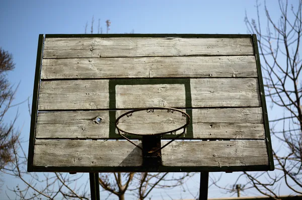 Basketkorg Royaltyfria Stockfoton