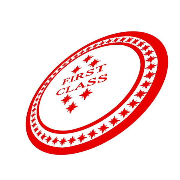 Znaczek pierwszej klasy czerwony — Zdjęcie stockowe