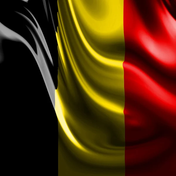 Belgisk flagg — Stockfoto