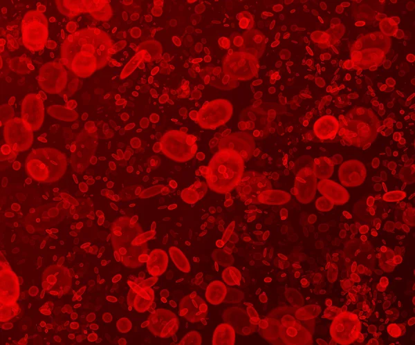 Intensives Durcheinander der Blutzellen — Stockfoto