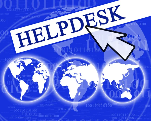 Virtual helpdesk — Stock Photo, Image