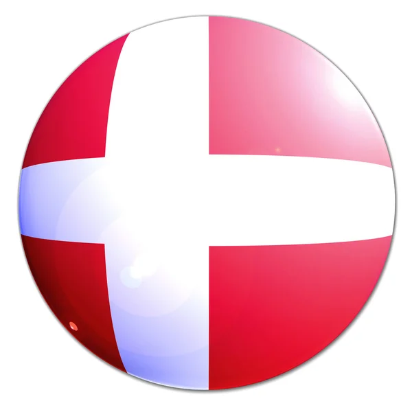 Danimarka bayrağı — Stok fotoğraf