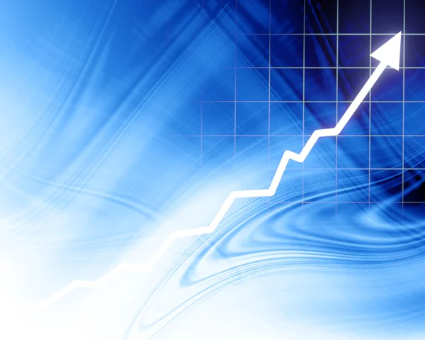 Arrow graph going up — Stock Photo, Image