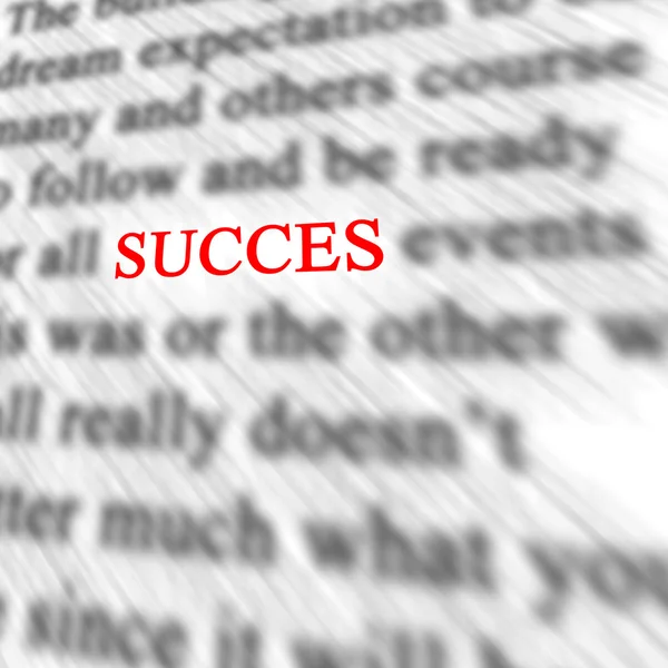 Destaque para 'sucessos' no texto — Fotografia de Stock