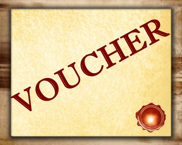 Voucher — Stock Photo, Image