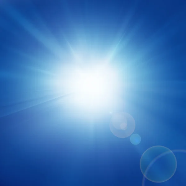 Интенсивное солнце — стоковое фото