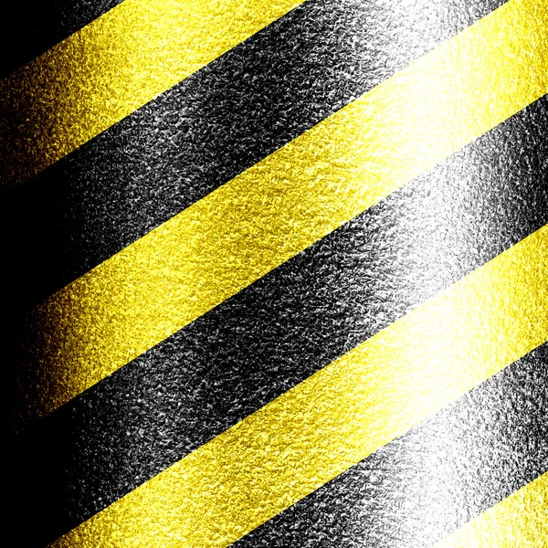 Lignes de danger noires et jaunes — Photo