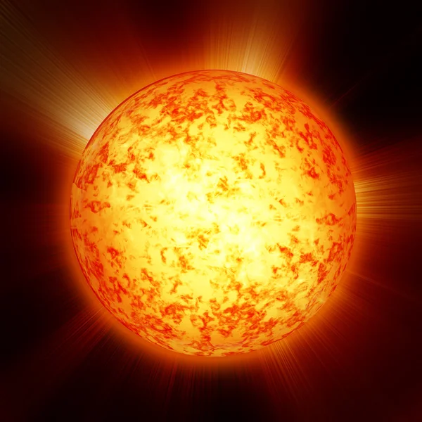 Sun in outer space — Stock Photo, Image